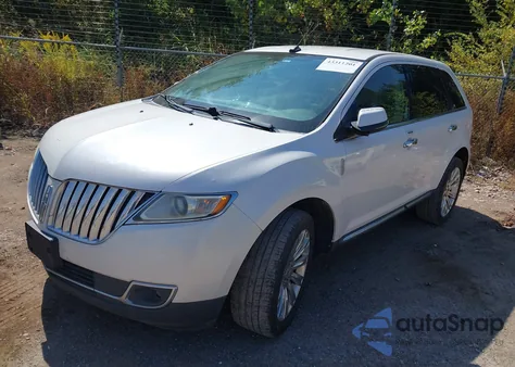 2012 Lincoln Mkx z USA, uszkodzony, nr VIN 2LMDJ6JK1CBL01882